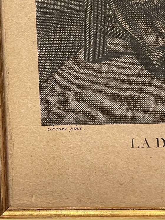 La Dévotion sincère au logis – Incisione da Greuze – 51,5 cm – Litografie e stampe, Paper (photo 10 of 12)
