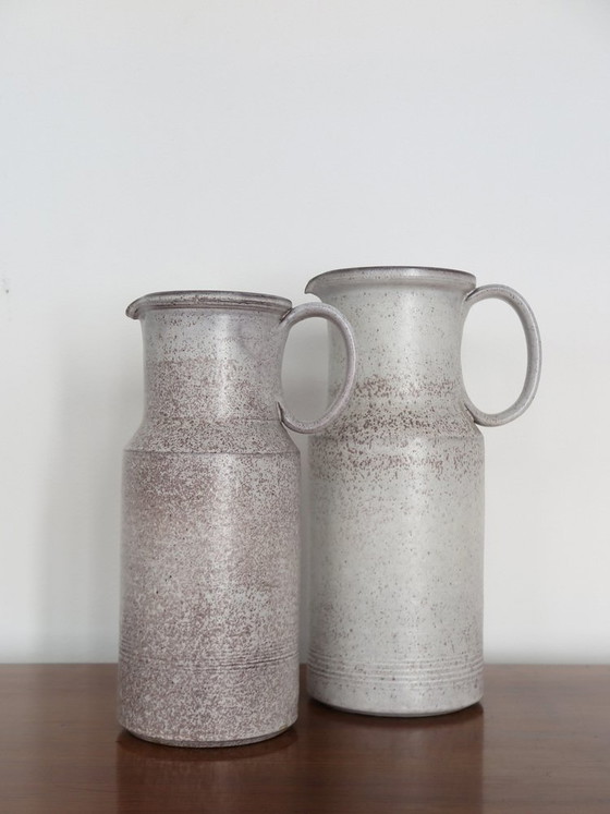 Vasi brocca in ceramica di Alessio Tasca, anni '70, set di 2 (foto 2 di 15)