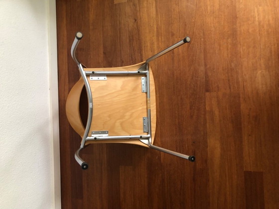 Image 1 of 6x krijn Hamelink Cadiz Plywood dutch design stoelen