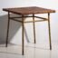 Ochre colored antique outdoor table (c.1920) #3 – Garden tables, Iron (photo 9 of 9)