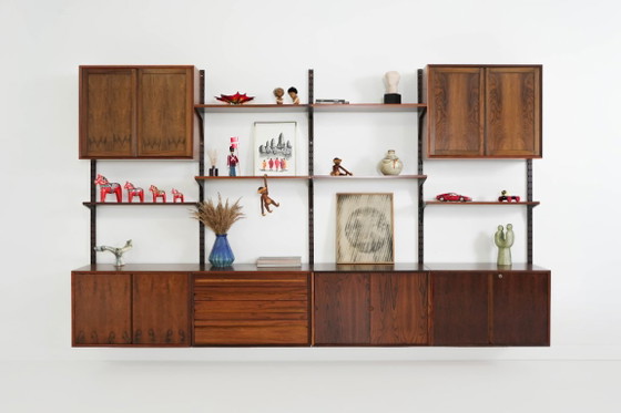 Modulaire stellingen van palissanderfineer van Poul Cadovius, Denemarken, jaren 70. – Wandkast, Mdf (photo 2 of 27)