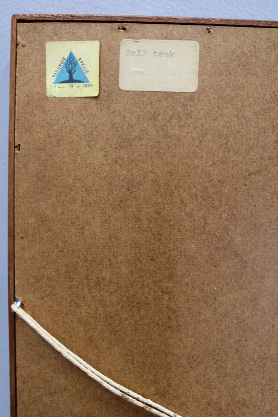 Image 1 of Miroir rectangulaire en teck danois des années 1960 par J. Holmer-Hansen