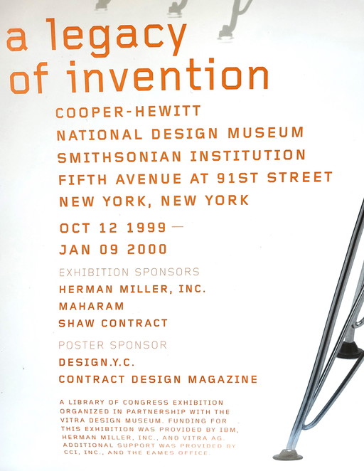 Poster Eames-Ausstellung New York 1999