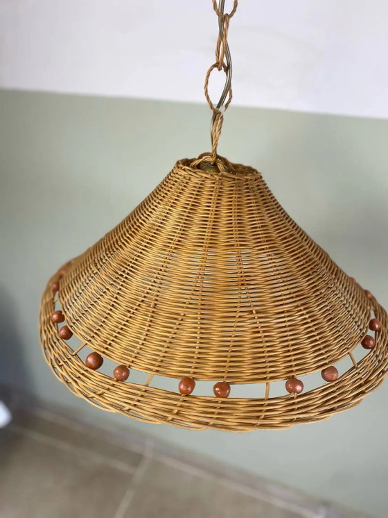 Vintage wicker pendant light – Pendant lamps, Rattan (photo 7 of 18)