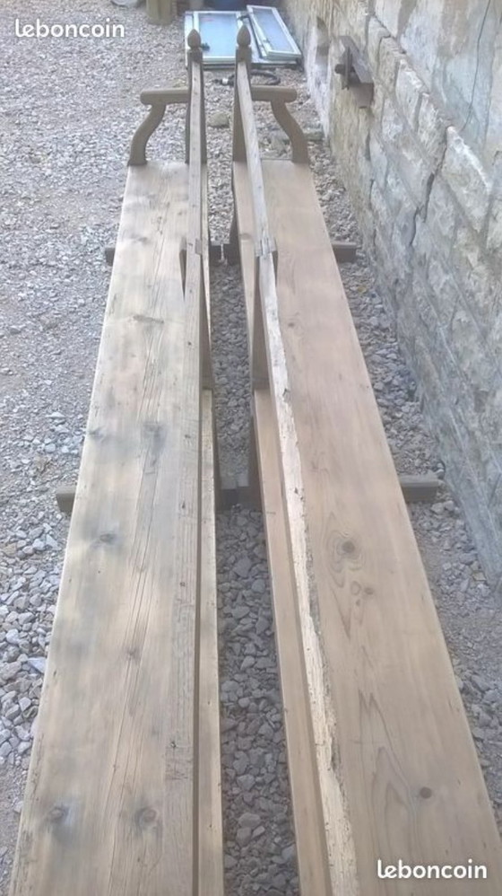 Image 1 of Pairs of large church pews