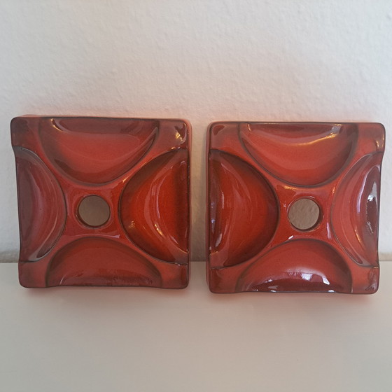 2 applique da parete Hustadt Lights in ceramica rossa, stile vintage anni '70/'50. – Hustadt Leuchten (photo 13 of 20)