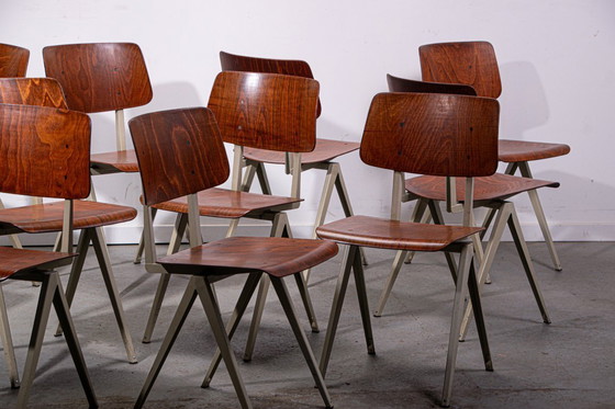 Image 1 of 12 sedie S16 di Galvanitas. Circa 1970.