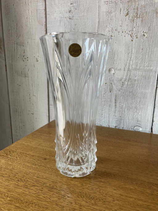 vase en cristal ciselé
