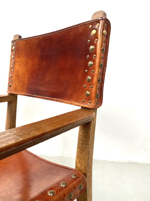 Anciennes chaises de château brutalistes françaises faites à la main, années 1920
