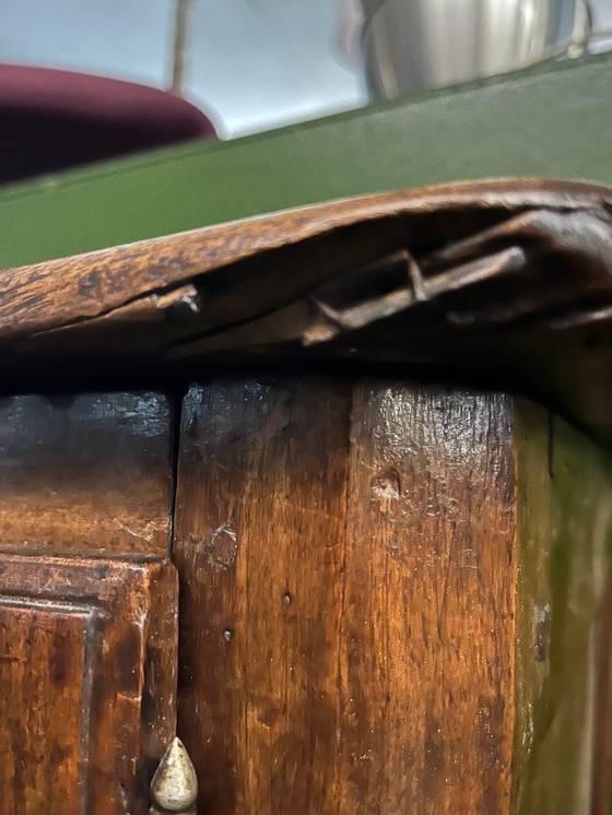 Image 1 of A very small rustic walnut sideboard