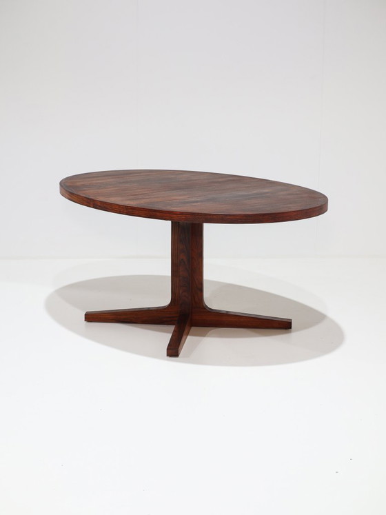 Oval Extendable Dining table Dyrlund Rosewood 1960s Danish (photo 4 of 16)