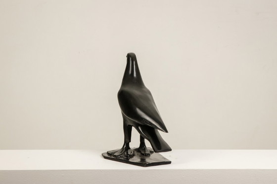 Image 1 of François Pompon, Pigeon, bronze sculpture. Cast in 2006