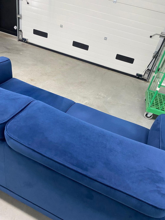 Image 1 of Henders & Hazel Londen 2,5-zits bank - Blauw Fluweel