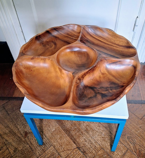 Image 1 of Teak turntable 1960s/70s