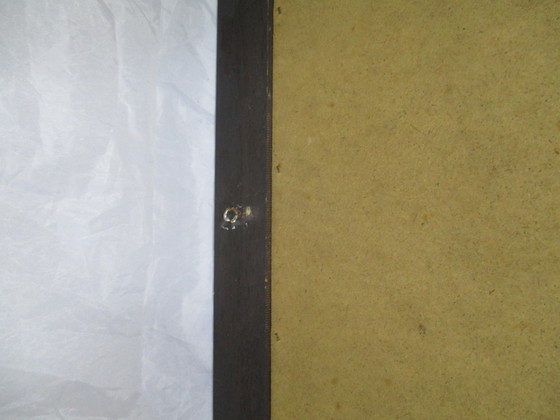 Image 1 of Miroir oriental avec cadre peint à la main - 2e moitié du 20e siècle