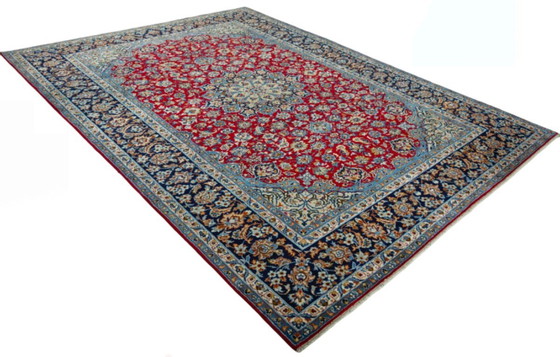 Image 1 of Tapis persan Isfahan noué à la main en liège - 414 x 300 cm