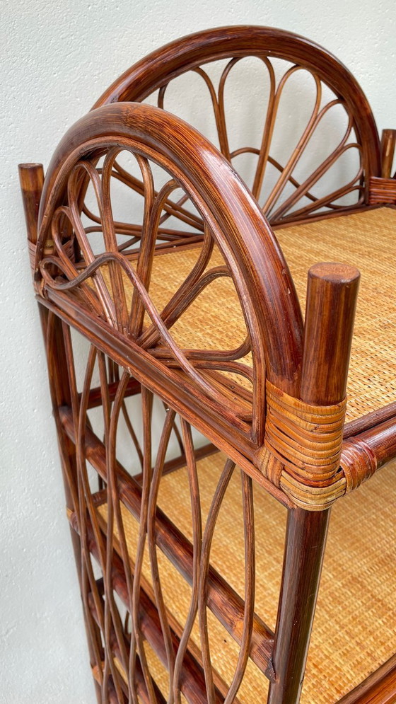 Image 1 of ETAGERE Bambou et Rotin VINTAGE
