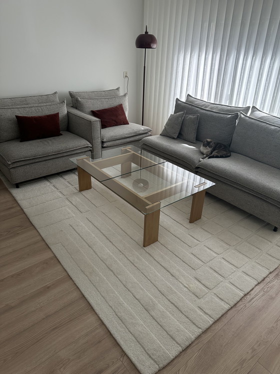 Image 1 of Benuta Wollteppich 200x300cm Yanis elfenbeinfarbener cremefarbener Teppich