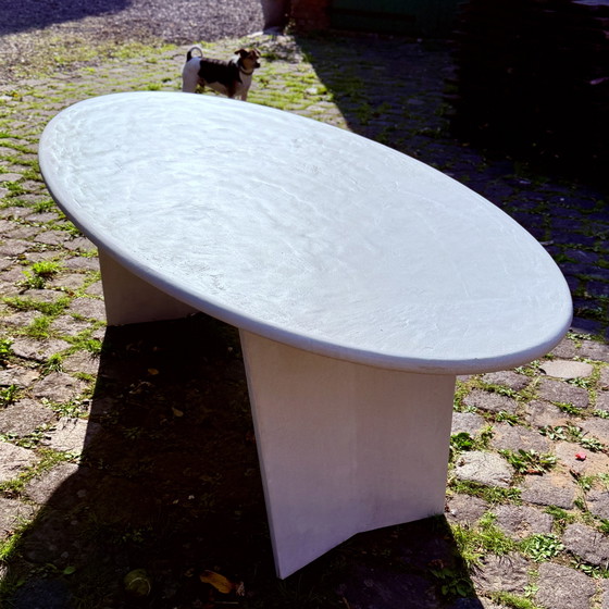 Image 1 of Handmade mortex dining table japandi style