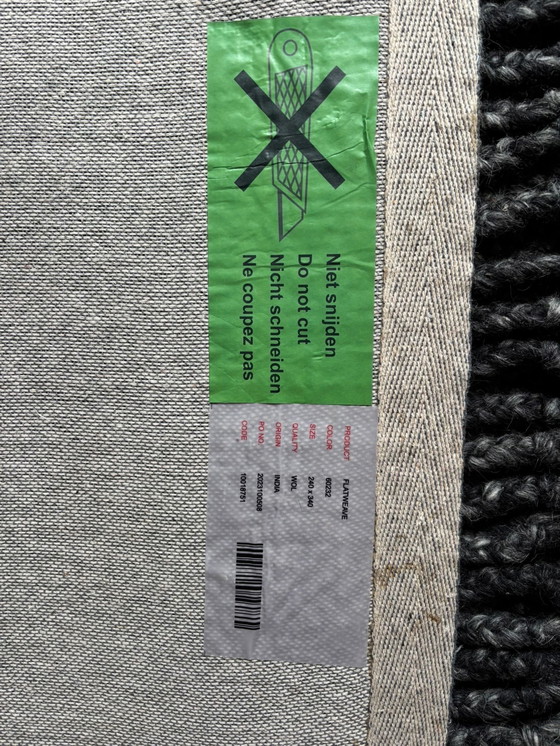 Image 1 of Brinker 100% Wol Vloerkleed Flatweave 240 x 340 NIEUW !!