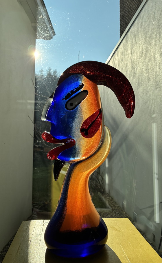 Image 1 of Ausdrucksstarkes, signiertes Glasobjekt von Rafal Rysz.