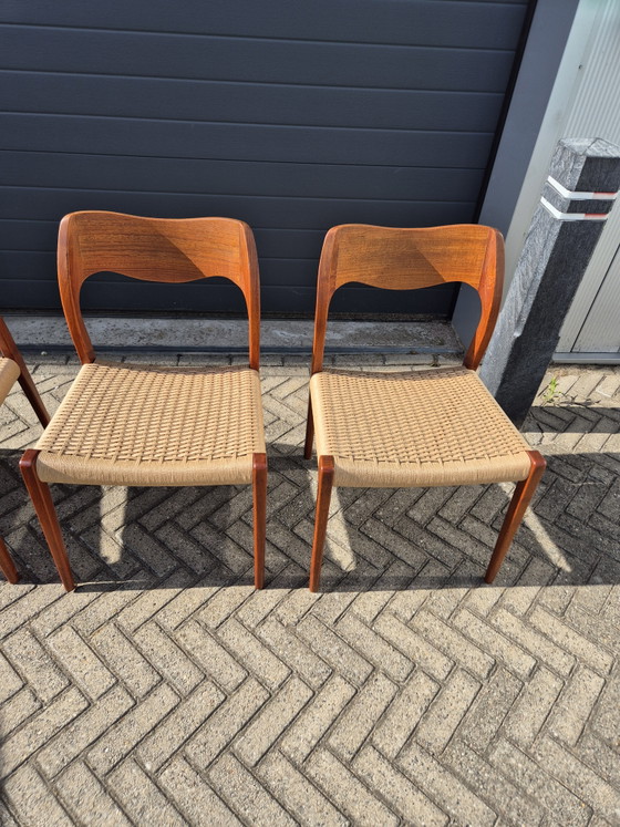 Image 1 of Chaises de salle à manger Niels Otto Moller, modèle 71