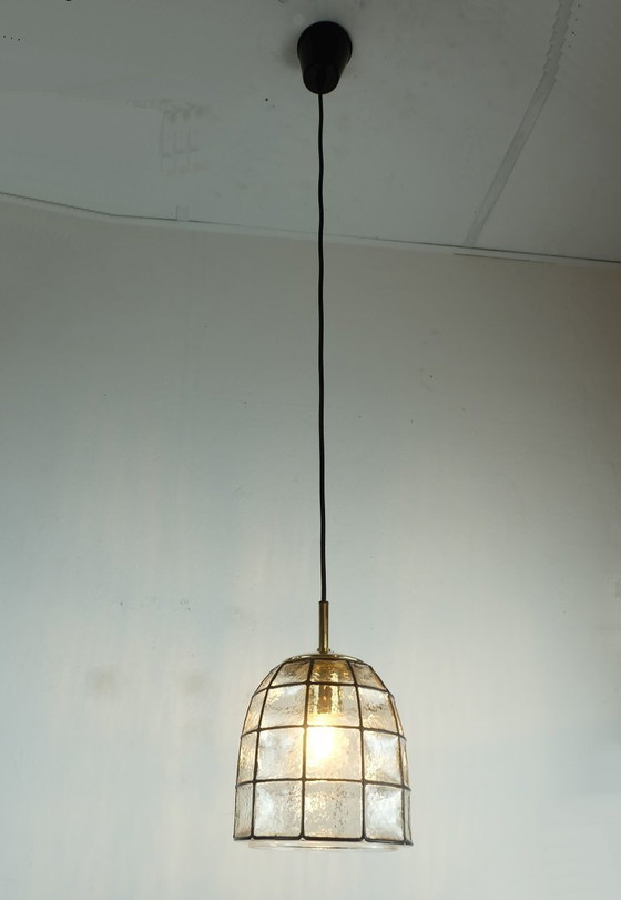 Image 1 of glashuette limburg lampada a sospensione anni '60-'70 lampada a sospensione in vetro modello 4184