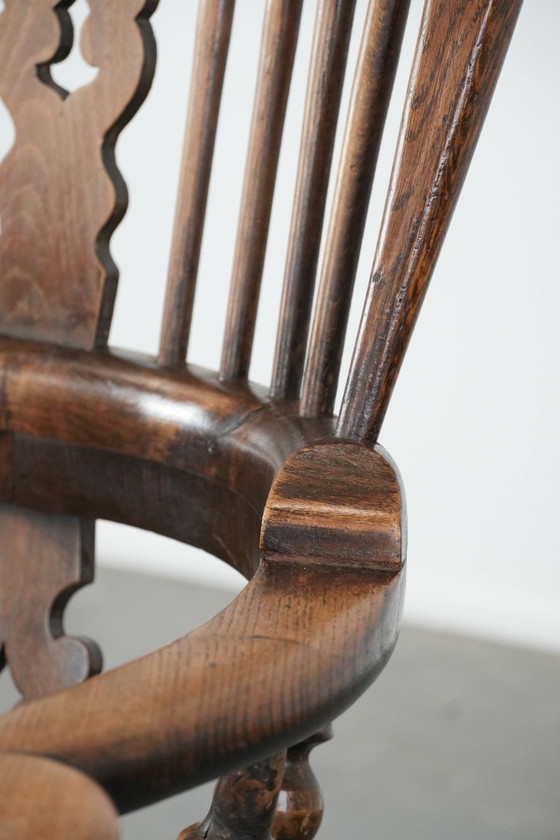 Image 1 of Antiker englischer Windsor-Stuhl mit hoher Rückenlehne aus dem 18. Jahrhundert
