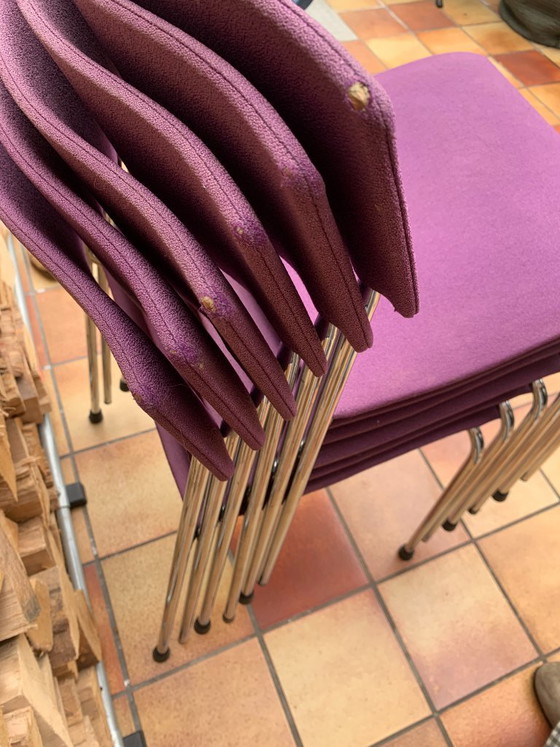 6 sedie Lammhults viola per il campus – Sedie da pranzo, Textile (photo 14 of 14)