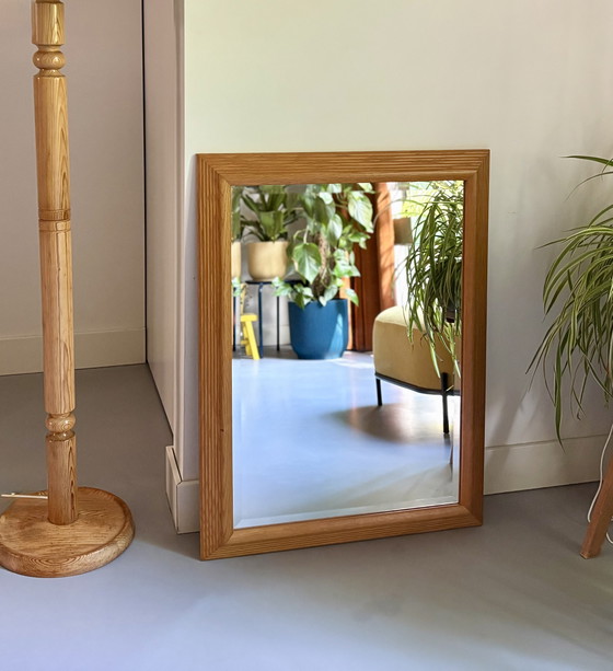 Image 1 of Beautiful Vintage Pine Mirror