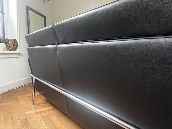 Image 1 of Canapé mobile Jori modèle 205 Tosca, cuir noir cavila