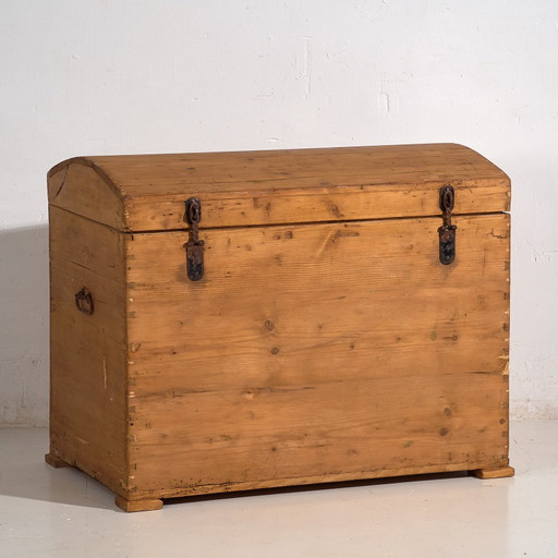 Antieke massief houten kist (ca. 1920) #16