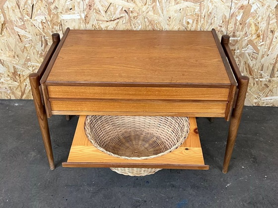 Image 1 of 60s 70s Teak Naaidoos Bijzettafel Mid Century Deens 60s 70s