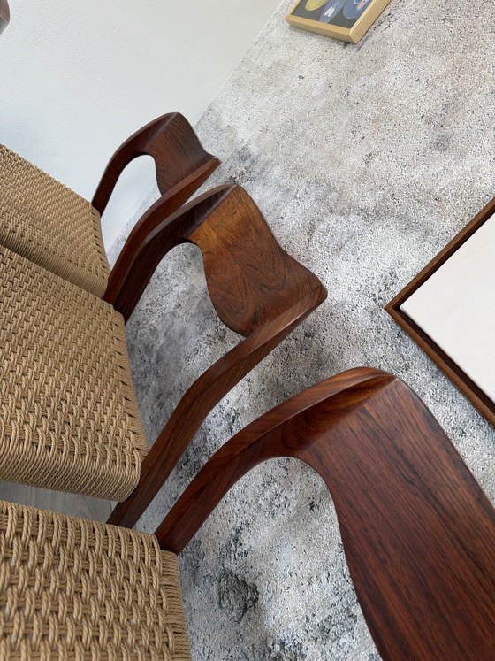 6er Set Palisander Stühle Møller Modell 71 Geflecht Neu, 60er – Niels Otto Møller, Esszimmerstühle, Wood (photo 14 of 15)
