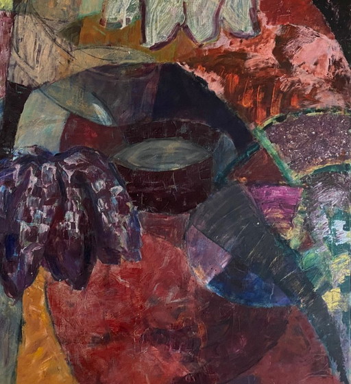 Pieter Entrop - "De Nurit" - Mixed media on canvas (large)