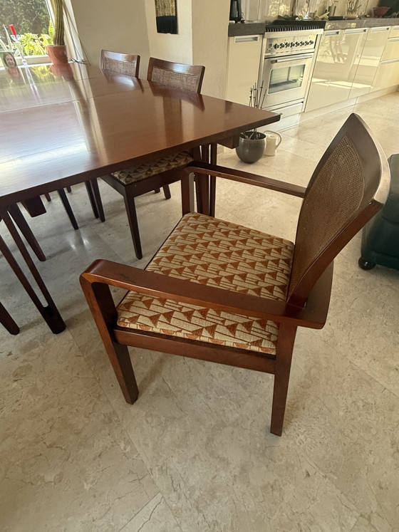 Image 1 of Mesa de comedor extensible Schuitema de madera de cerezo