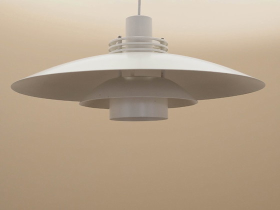 Lampada a sospensione Lyfa con sospensione regolabile, design danese degli anni '70, paralume in metallo (photo 4 of 15)