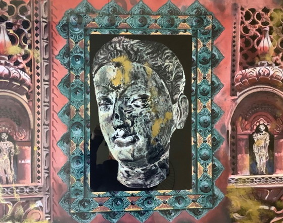 Image 1 of Gerti Bierenbroodspot Sérigraphie « Gandhara » (XXL)