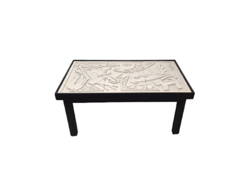 Table basse mouvement CoBrA vers 1960