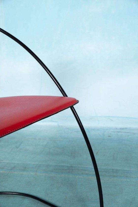 Image 1 of Ensemble de 4 chaises Linda d'Arrben, design italien des années 80