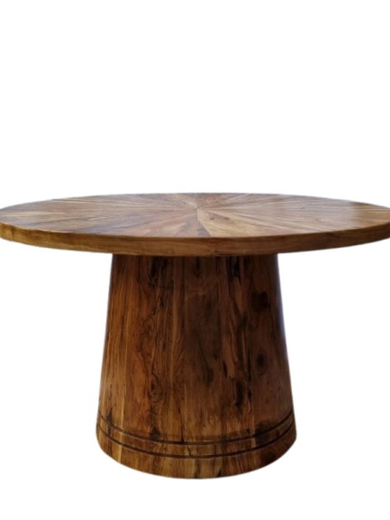 Image 1 of Handgemaakte Marokkaanse mahoniehouten salontafel | Ambachtelijke Marokkaanse Salontafel van Massief Acajou