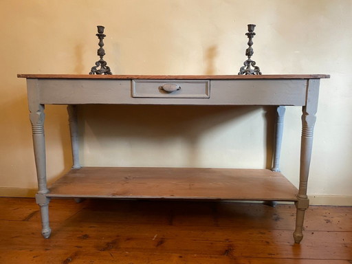 Side Table Wandtafel dubbel Plateau Frans