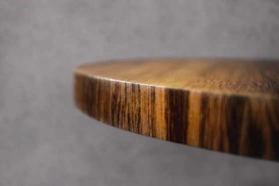 Image 1 of Vintage German Round Rosewood Coffee Table from Ilse Möbel, 1970s