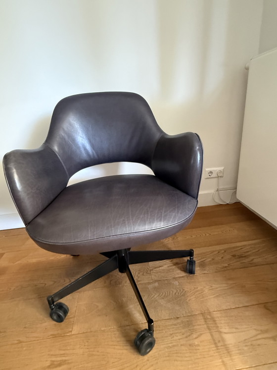 Baxter Leather Spinning Top – Office chairs, Metal (photo 3 of 5)