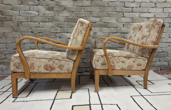 Image 1 of Paire de fauteuils vintage scandinaves années 60-70'