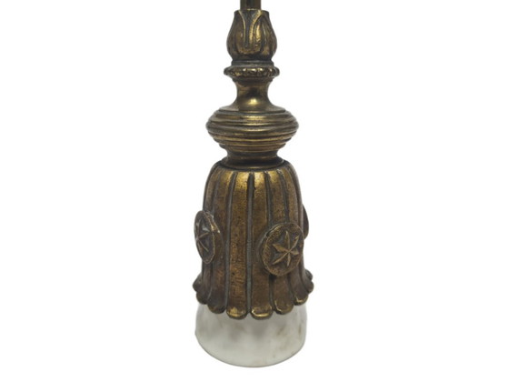 Klassizistische Pendelleuchte, Frankreich, 1900er Jahre – Pendelleuchten, Ceramic, Brass (photo 5 of 11)
