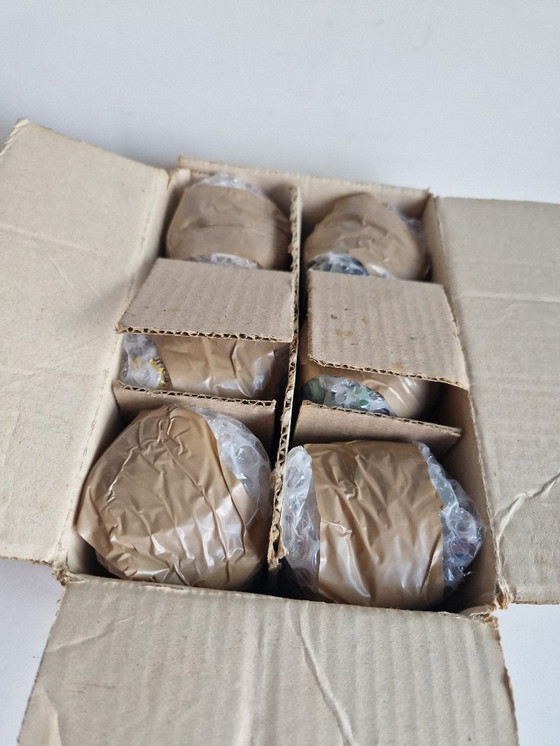 Image 1 of Set of 6 Vintage Alexandrite Wine Glasses, Vecris-Italy