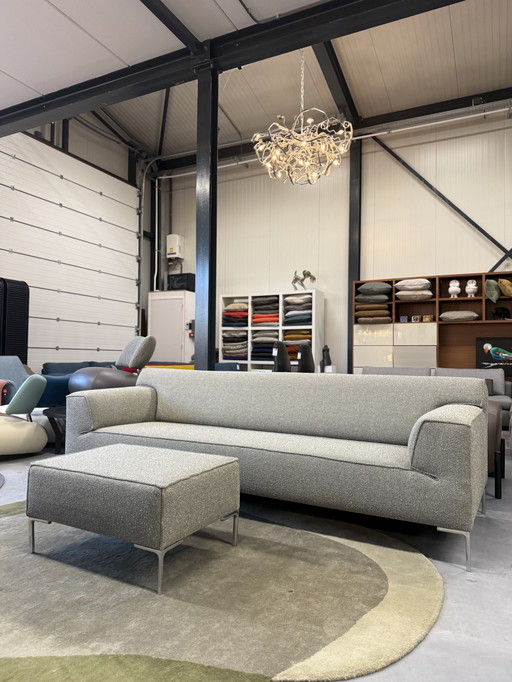 Design on Stock Bloq 4 Zits Bank met Poef Monza Melange