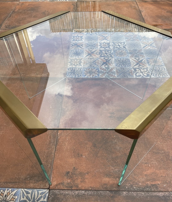 Gallotti & Radice glass coffee table side table – Metal (photo 7 of 10)