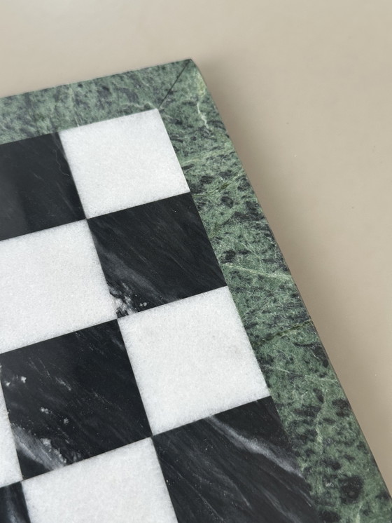 Image 1 of Marmeren schaakspel XL groot schaakset bord steen 